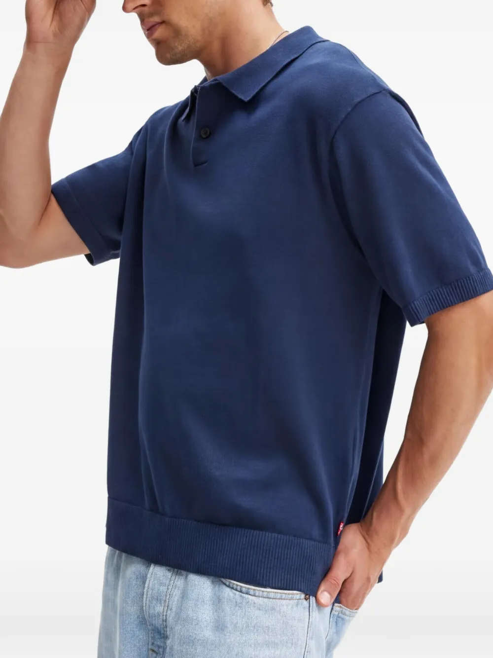 Levi's Poloshirt met knopen Blauw