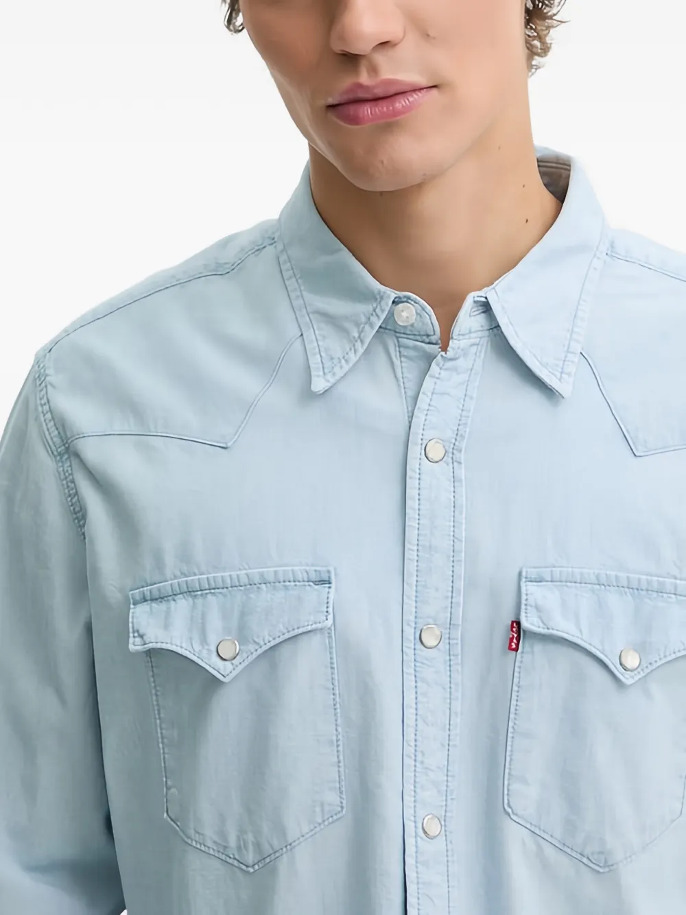 Levi's Denim overhemd Blauw