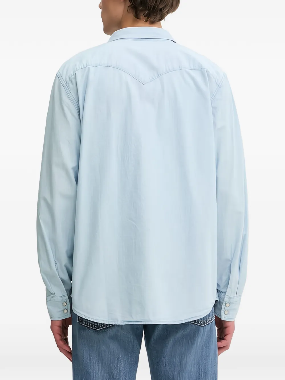  Levi's Camisa Vaquera Con Bolsillo En El Pecho - Azul 