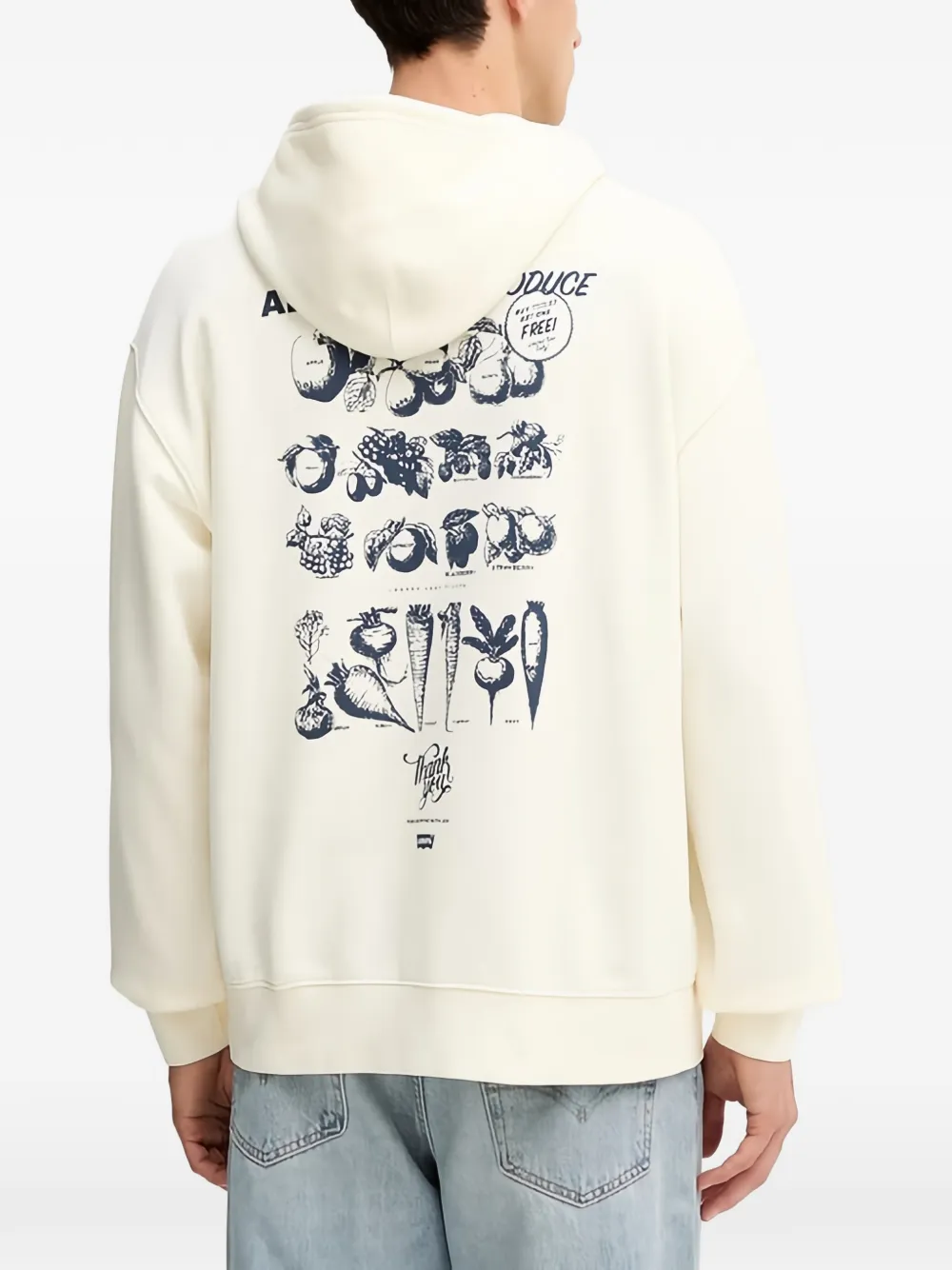 Levi's Hoodie met logoprint Beige