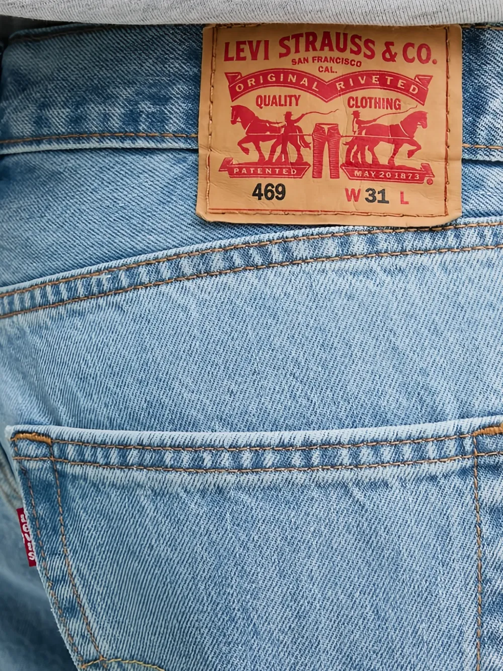Levi's 469™ denim shorts met logopatch Blauw