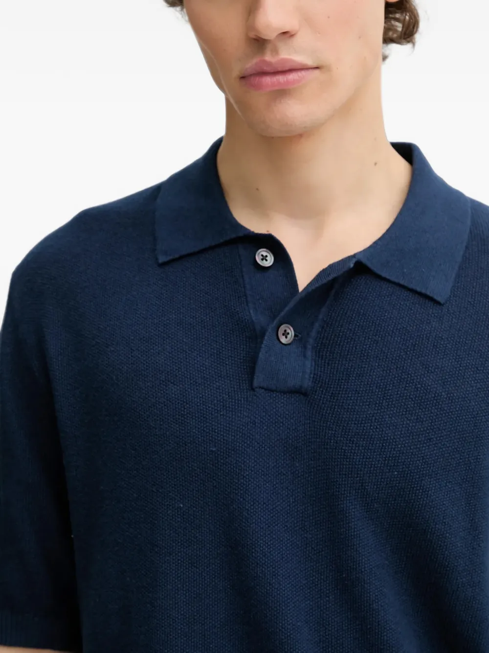 Levi's Poloshirt met knopen Blauw