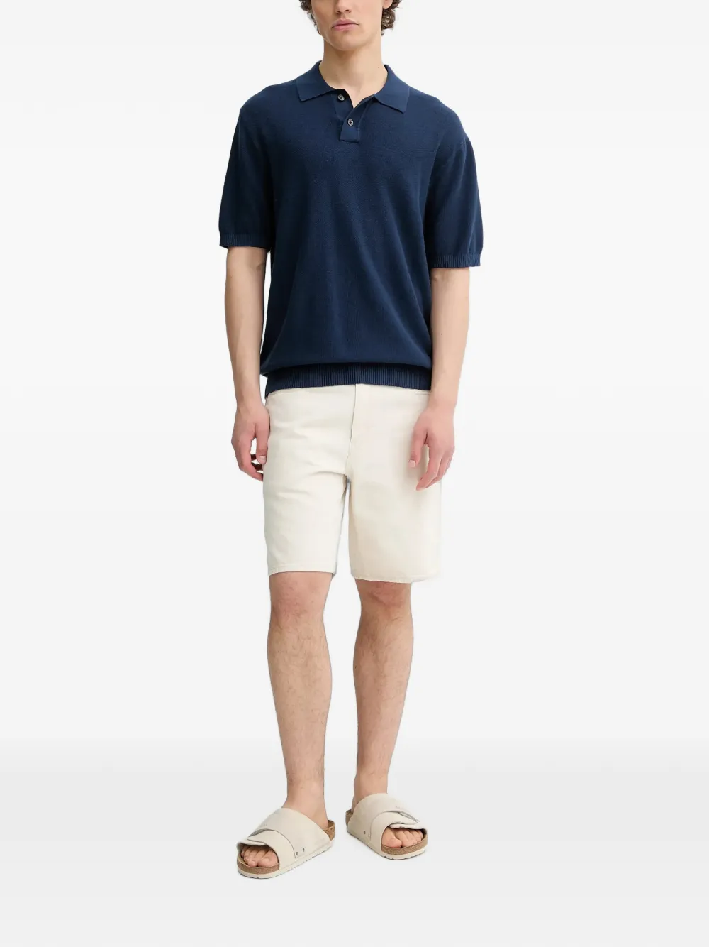 Levi's Poloshirt met knopen Blauw