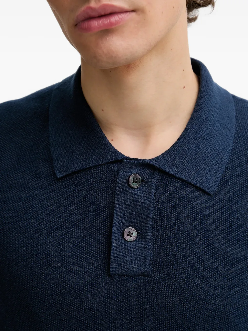 Levi's Poloshirt met knopen Blauw