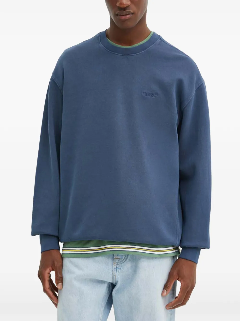 Levi's logo-embroidered sweatshirt - Blu
