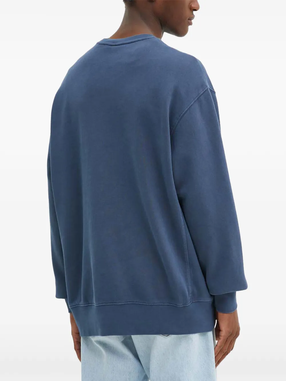 Levi's logo-embroidered sweatshirt Blauw