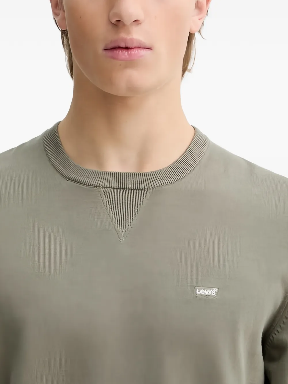 Levi's Trui met ronde hals en lange mouwen Groen