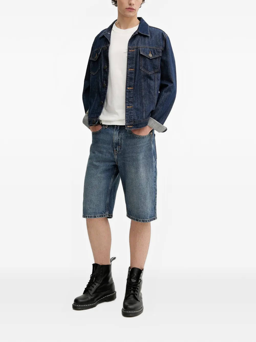 Levi's High waist shorts Blauw