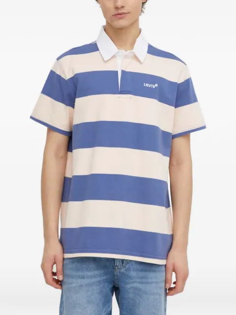 Levi's striped logo-embroidered polo shirt
