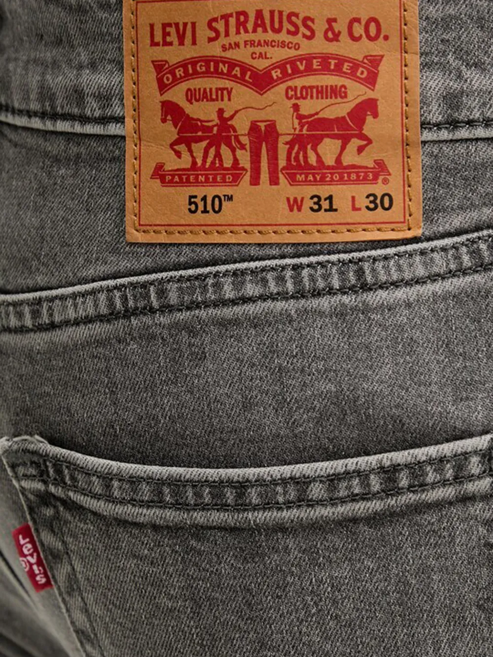 Levi's Jeans met vijf zakken Grijs