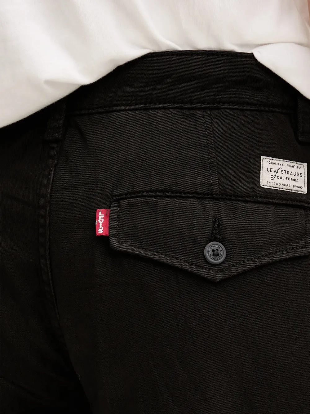 Levi's XX logo-patch straight-leg trousers Zwart