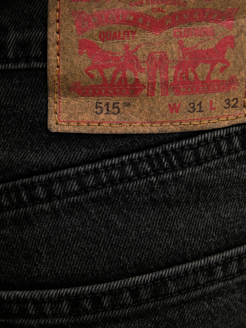 Levi's 515 straight jeans Zwart
