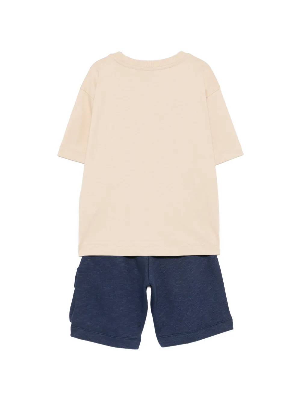 Moschino Kids Teddy Bear T-shirt en shorts set Blauw