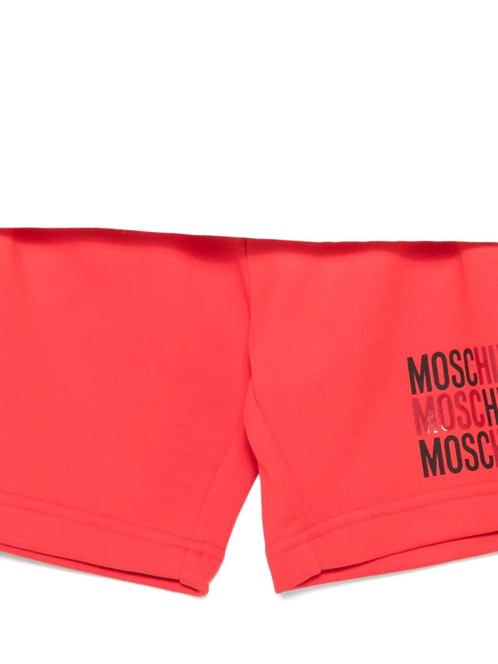 Moschino Kids logoprint Pocket T-shirt en shorts Rood