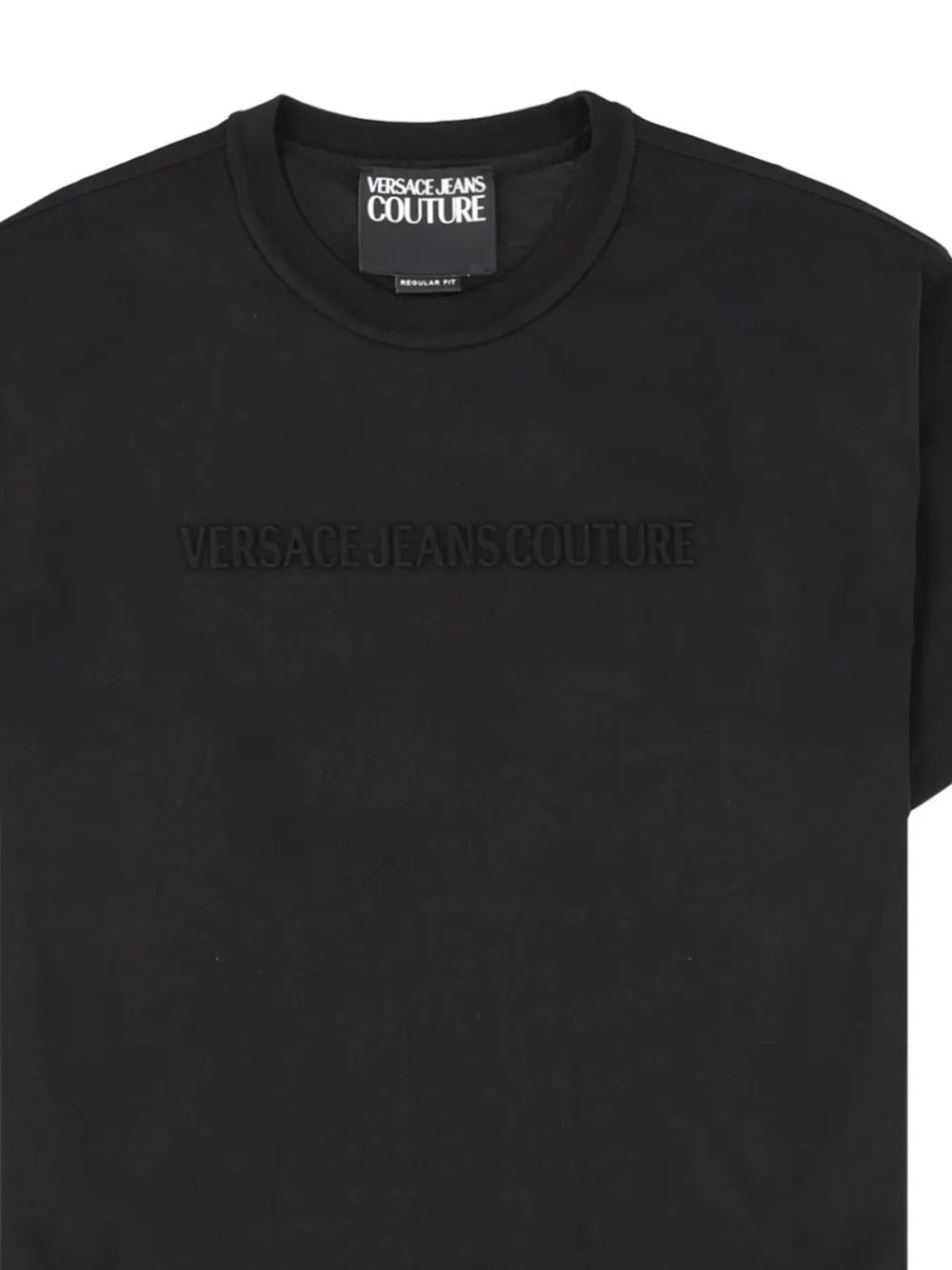 Versace Jeans Couture T-shirt met logodetail Zwart