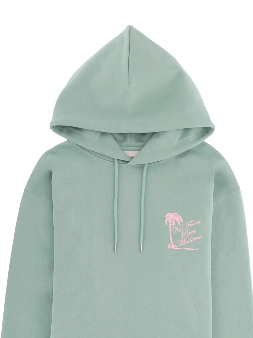 Drôle De Monsieur Hoodie met print Groen