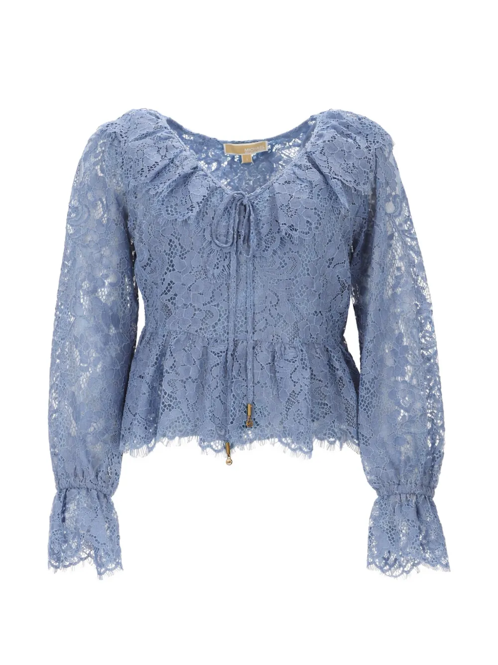 Michael Michael Kors lace ruffled top - Blu