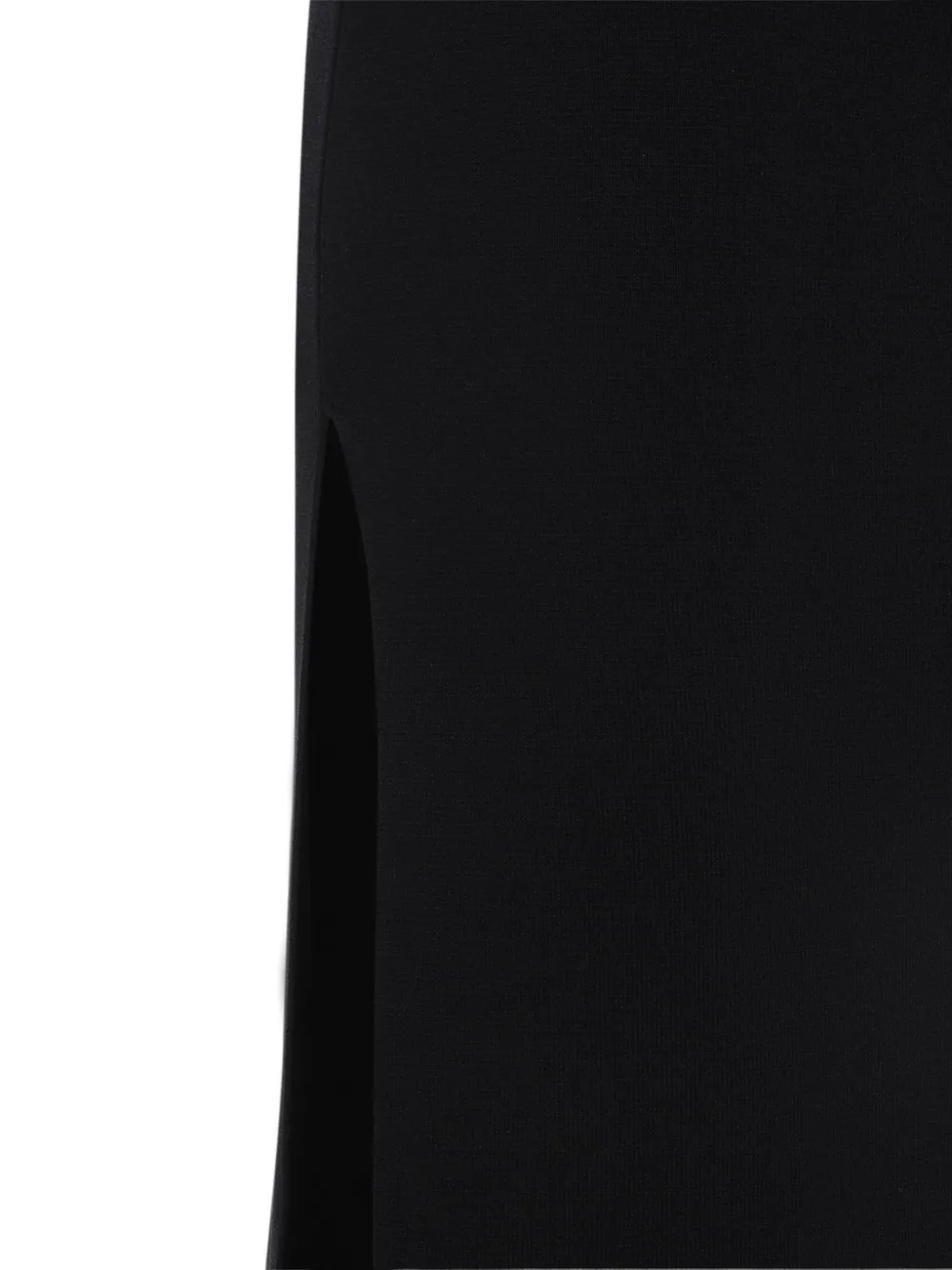 Elisabetta Franchi Asymmetrische maxi-jurk met split Zwart