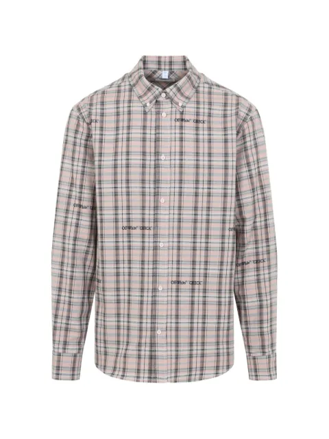 Off-White check logo shirt