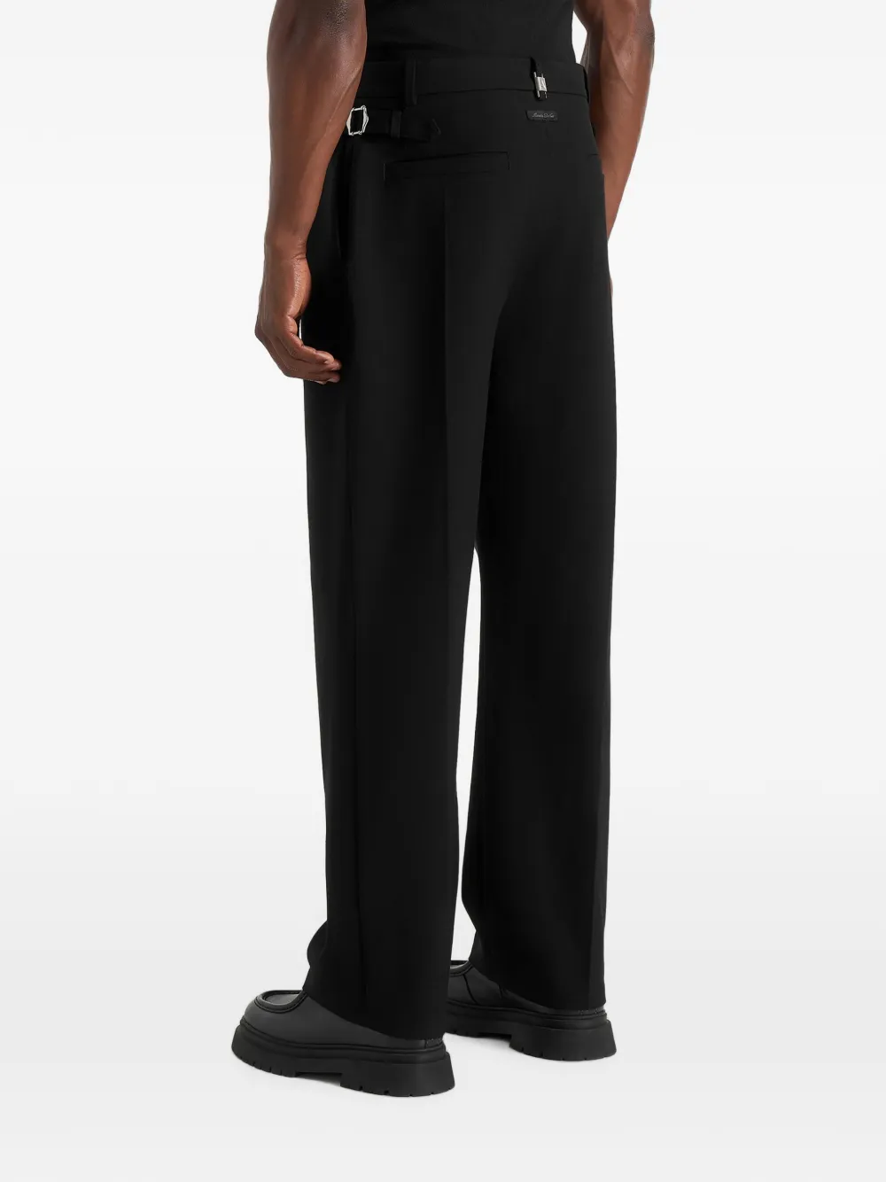 Manière De Voir Pierre in black twin-pleat tailored trousers - thumbnail 4 of 5