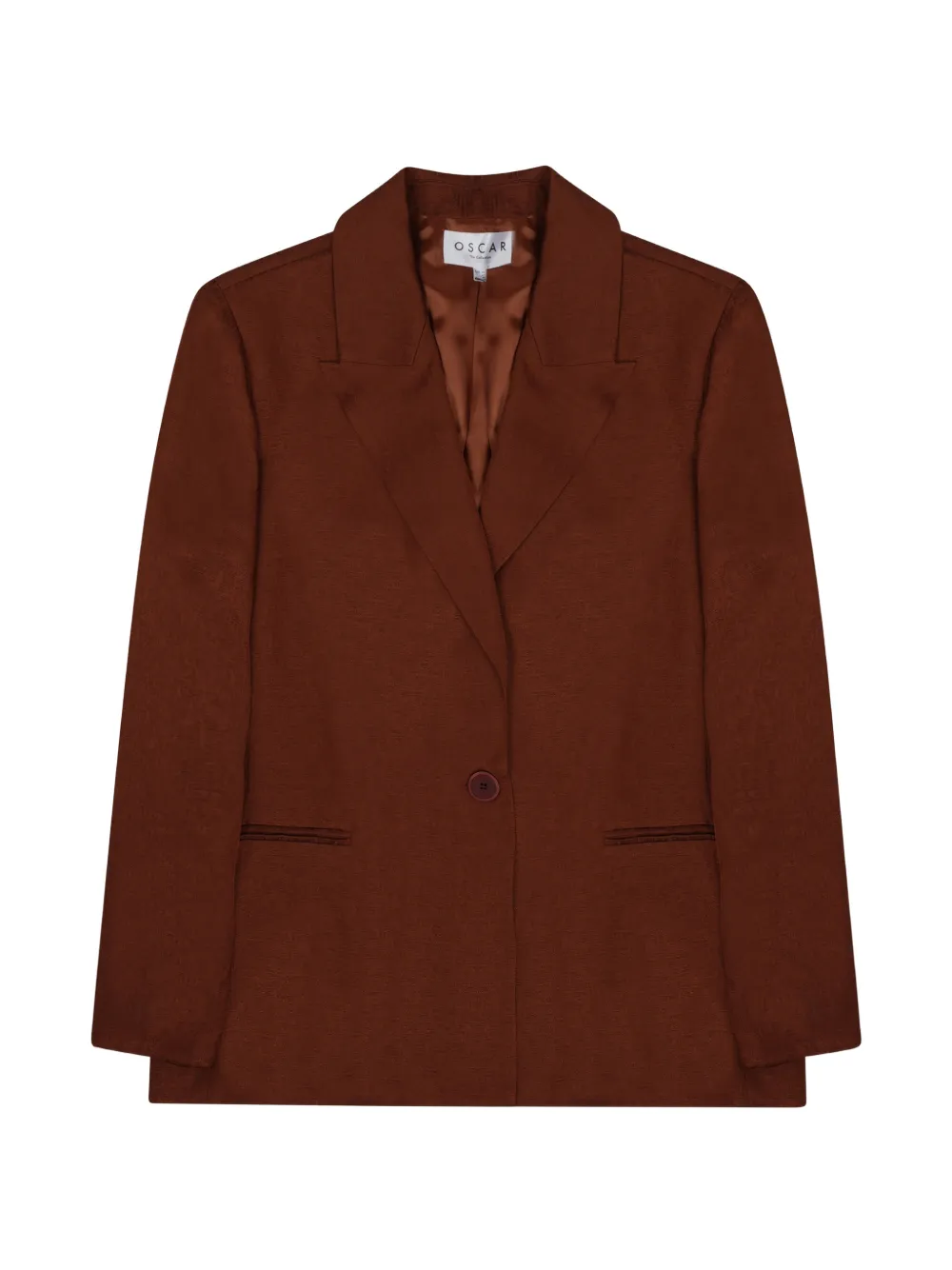 OSCAR The Collection single-breasted peaked-lapels blazer - Braun