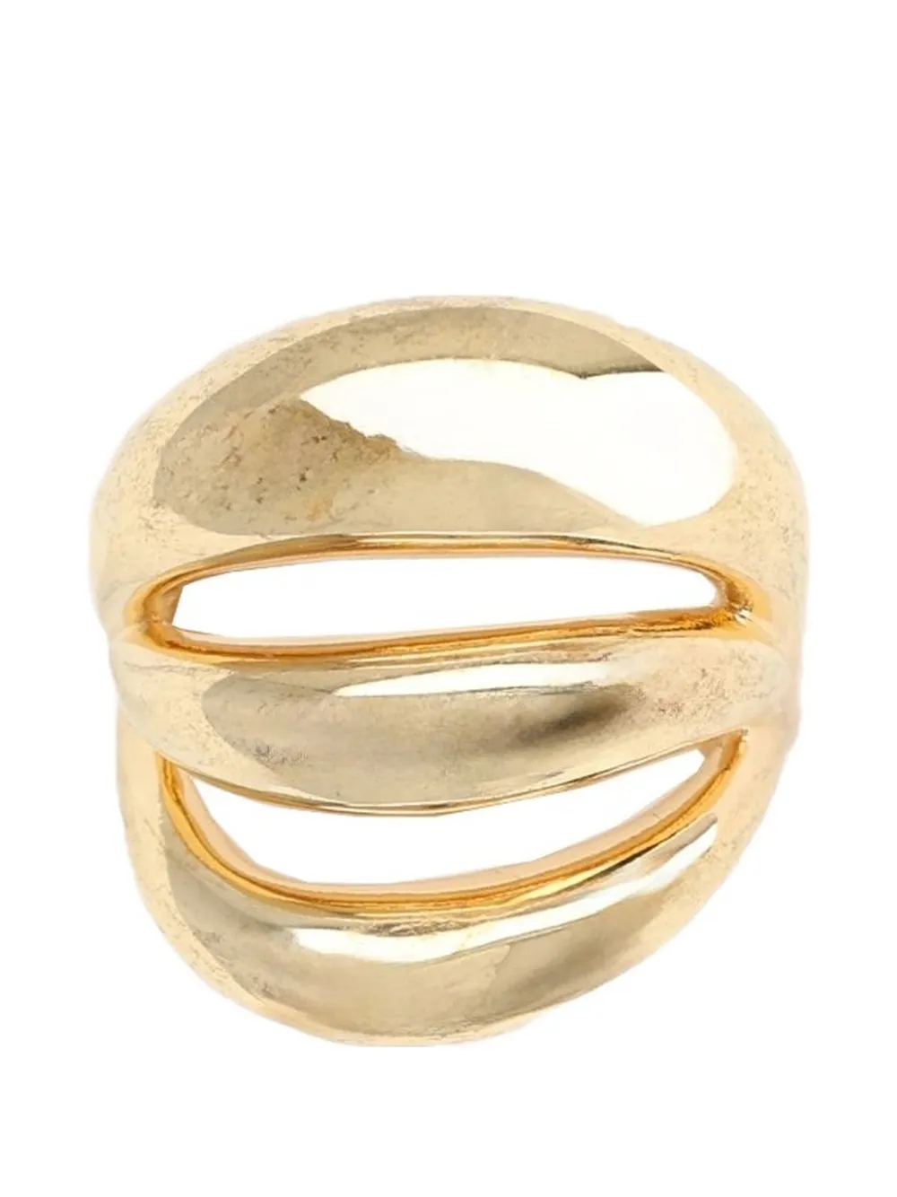 Panconesi Triptych Blow Up cut-out ring - Oro