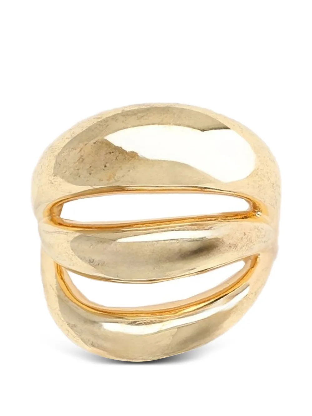 Panconesi Triptych Blow Up cut-out ring - Oro