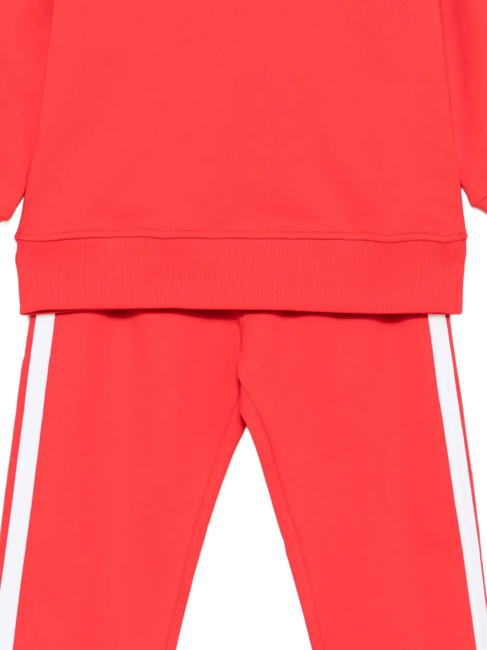 Moschino Kids Trainingspak met zijstreep en teddybeerprint Rood
