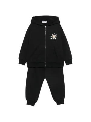 Moncler Enfant Hooded zip-up Tracksuit Set (set Of two) | Black