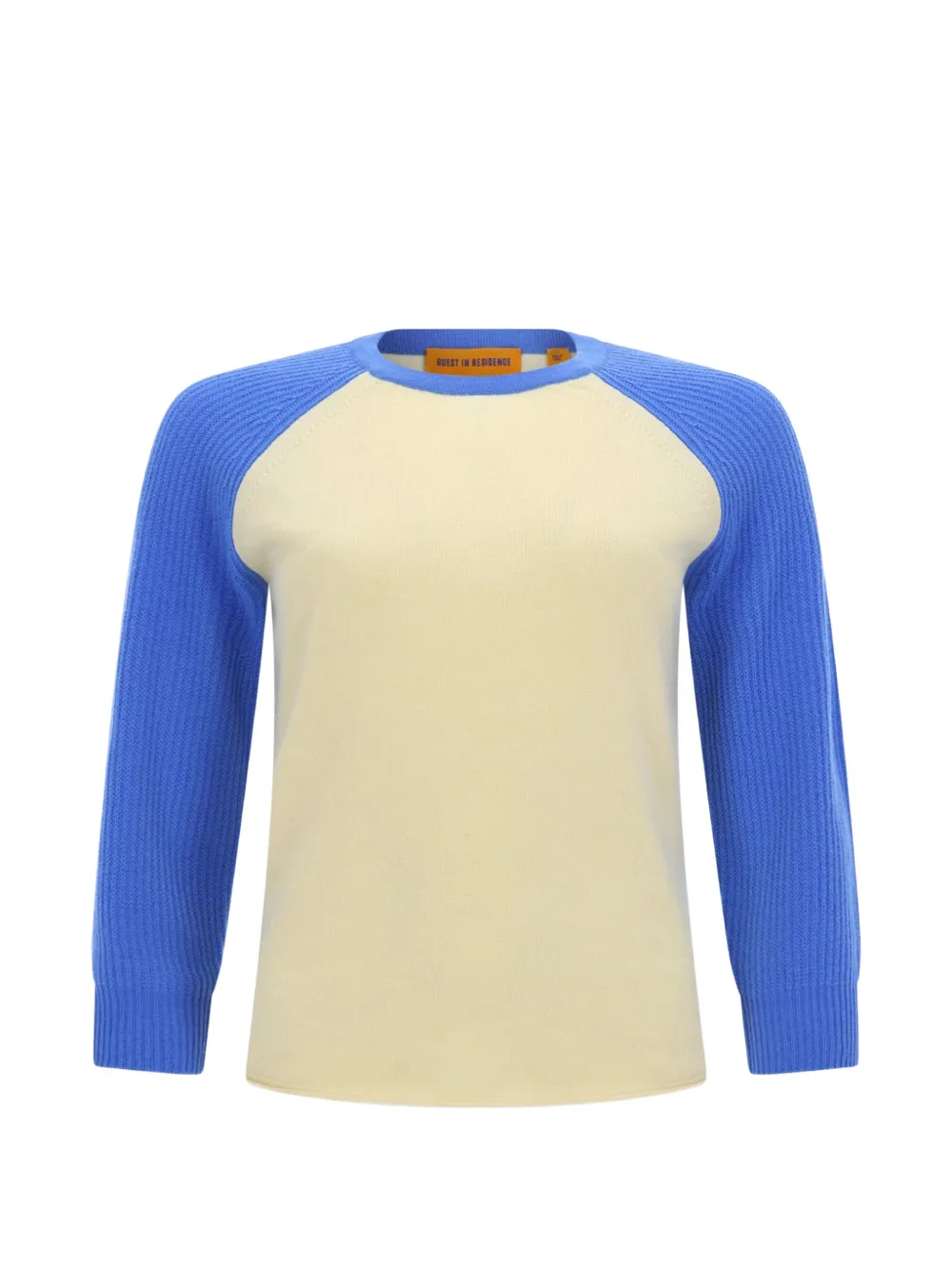 Guest In Residence two-tone long-sleeve top - Toni neutri