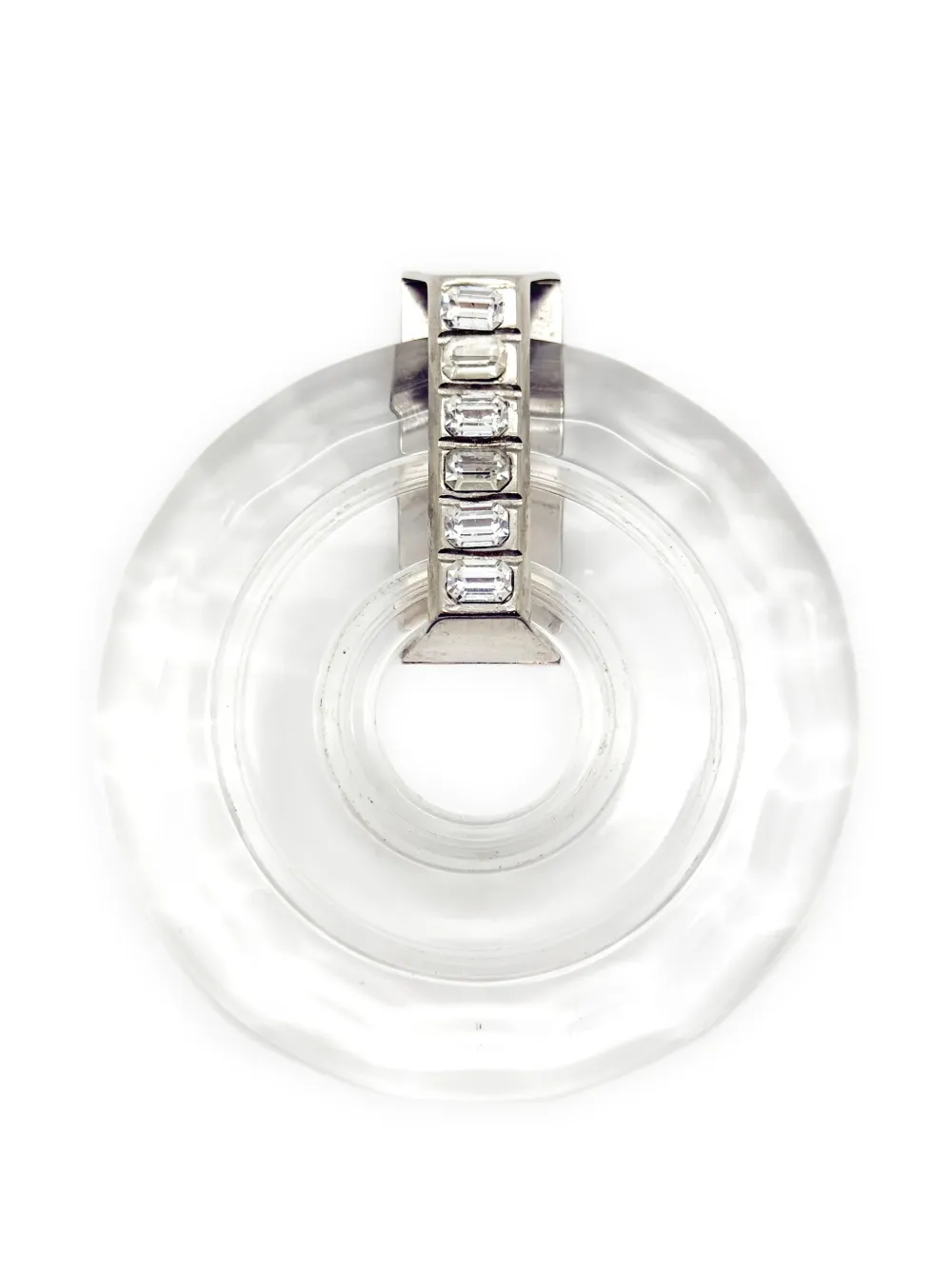 Jennifer Gibson Jewellery 1980s Versace Art Deco brooch – Silver