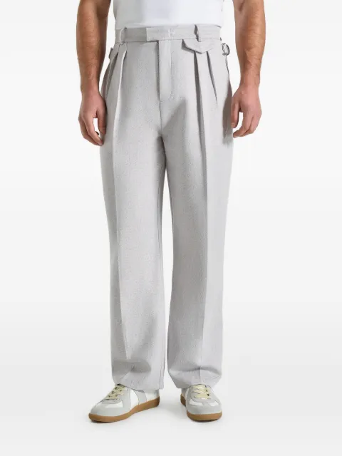 Manière De Voir Pierre pleated textured trousers