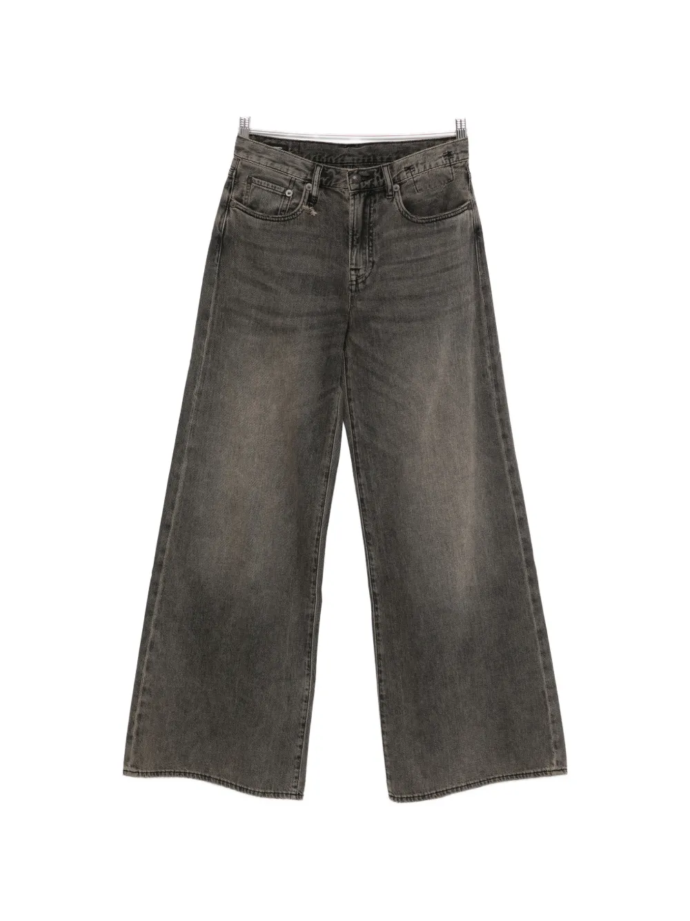 R13 wide-leg jeans - Grigio