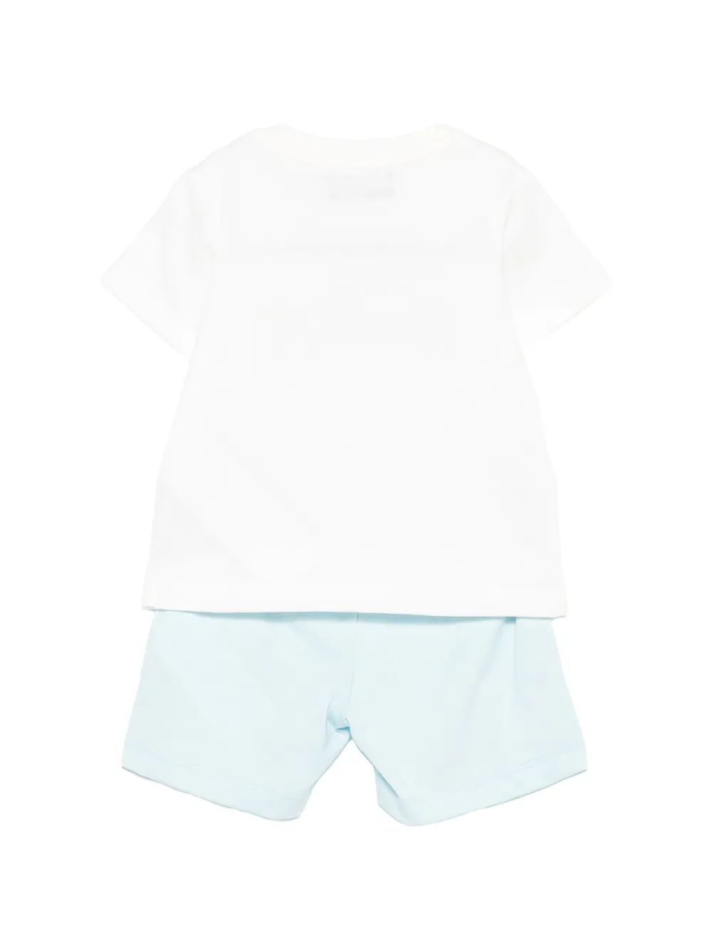 Moschino Kids Shorts met teddybeerprint Blauw