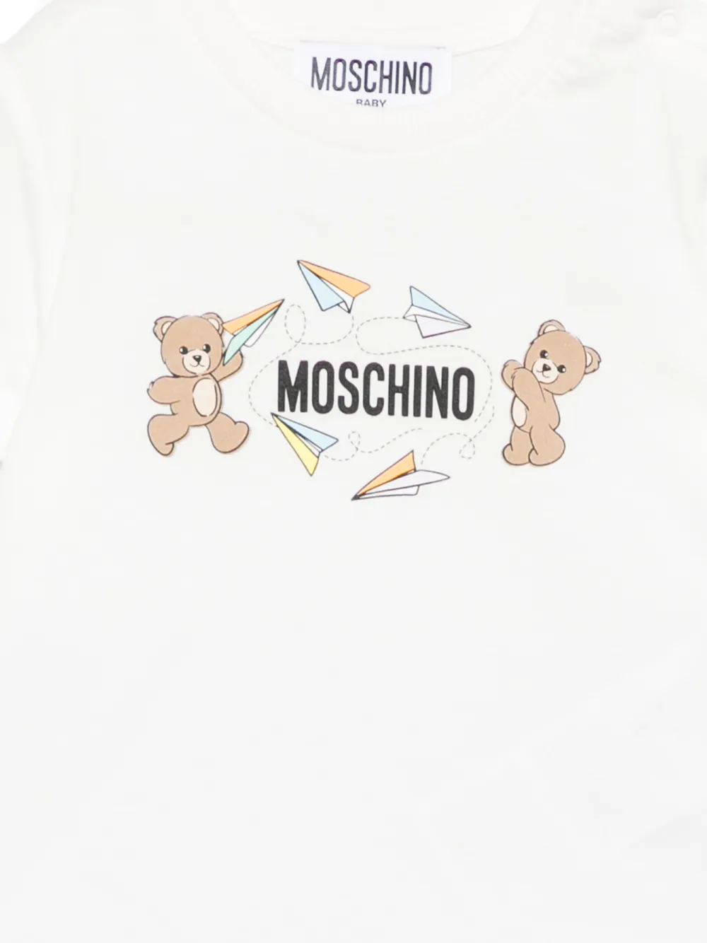 Moschino Kids Shorts met teddybeerprint Blauw