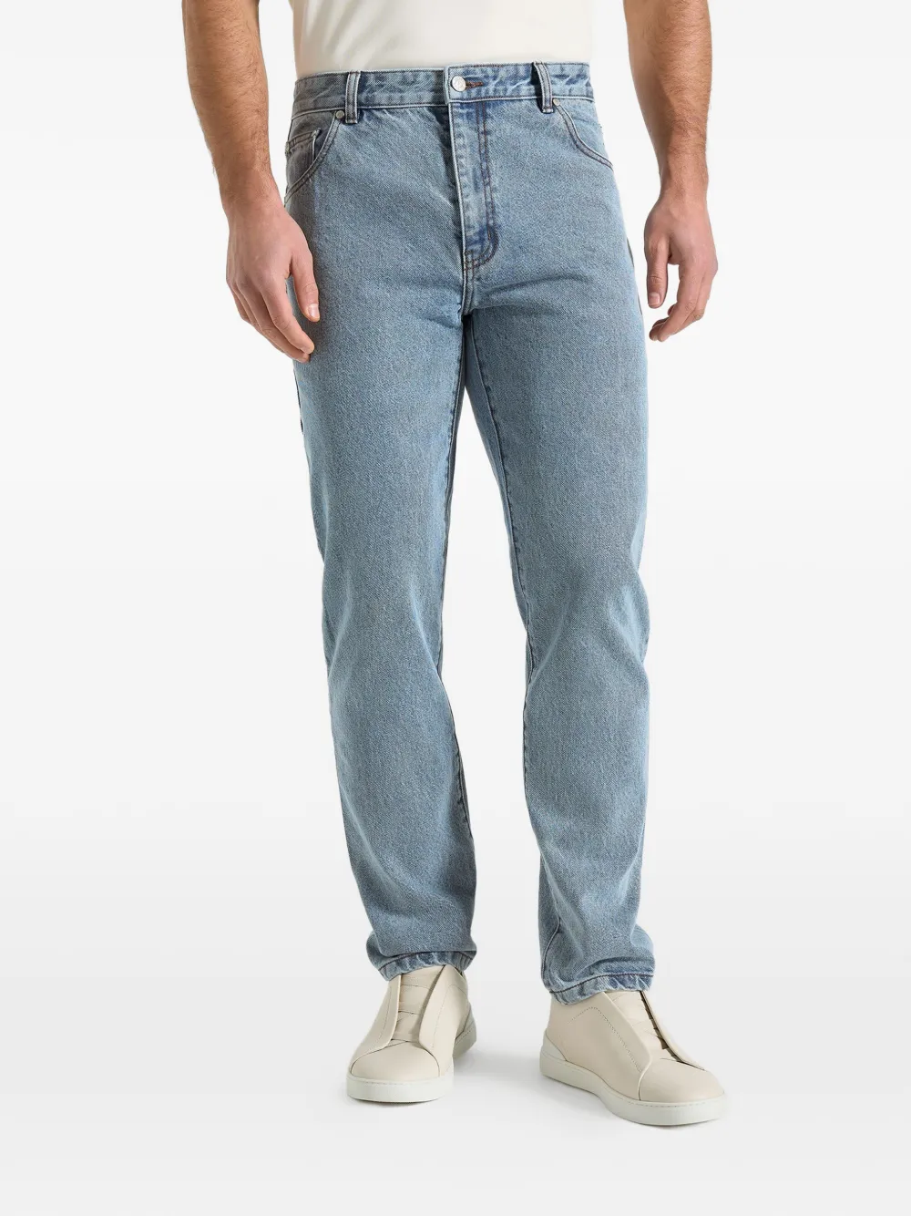 Manière De Voir DN001 Eiffel-button jeans - Blu