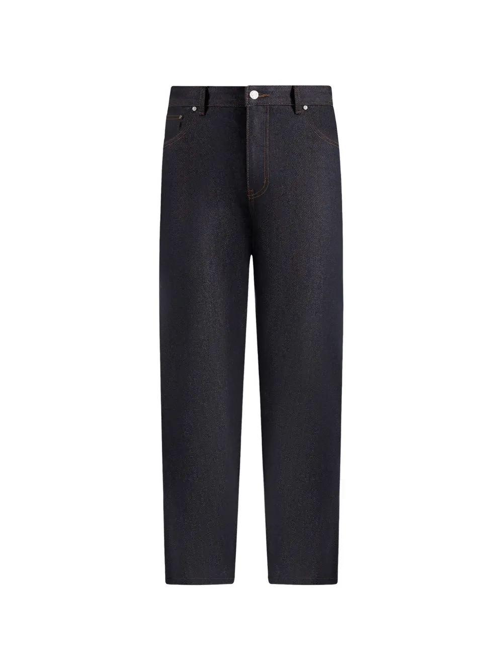 Manière De Voir DN001 contrast-stitching jeans - Blu