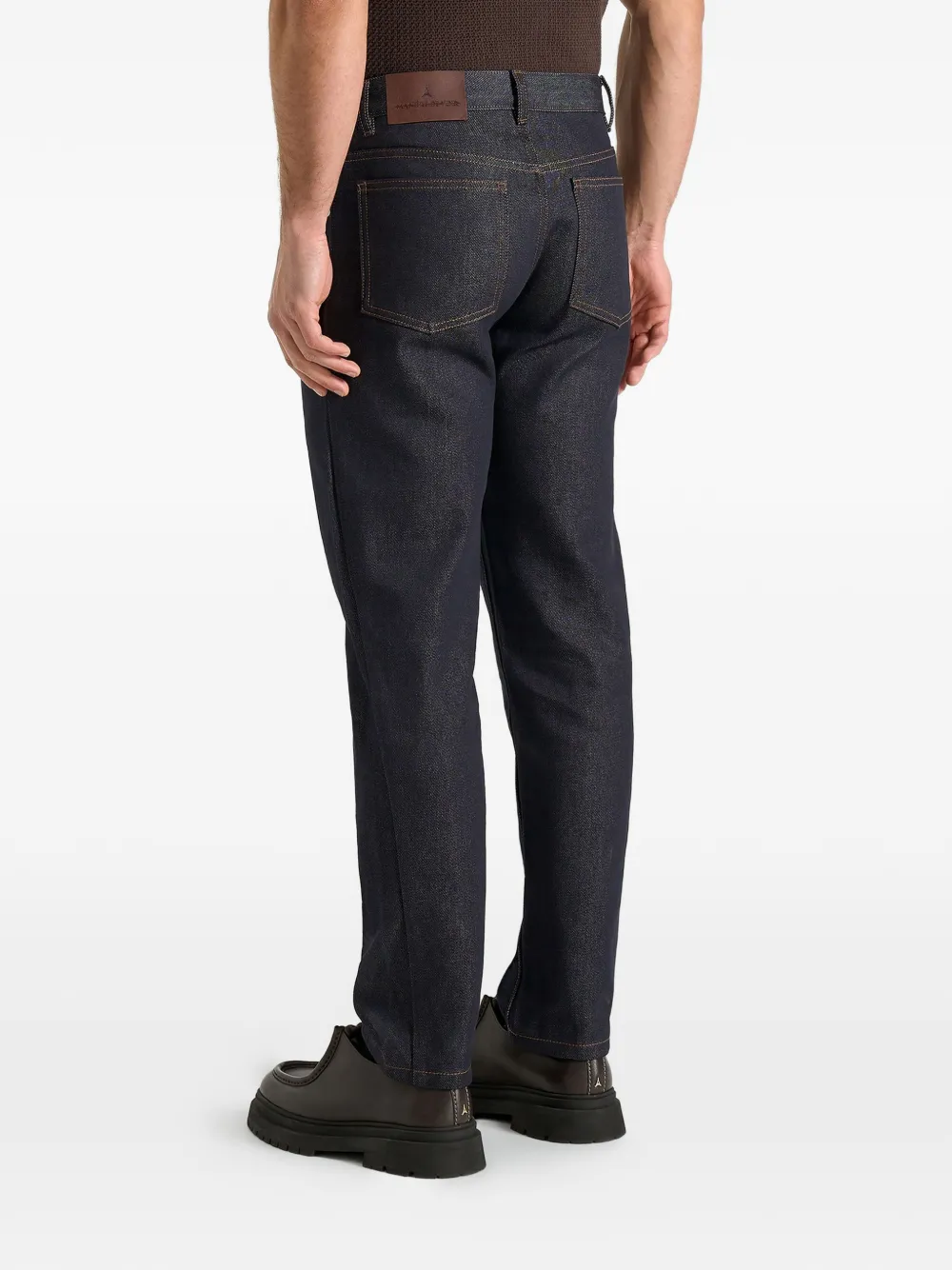 Manière De Voir DN001 jeans met toelopende pijpen Blauw