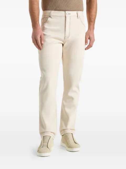 Manière De Voir jean DN001 à coutures contrastantes