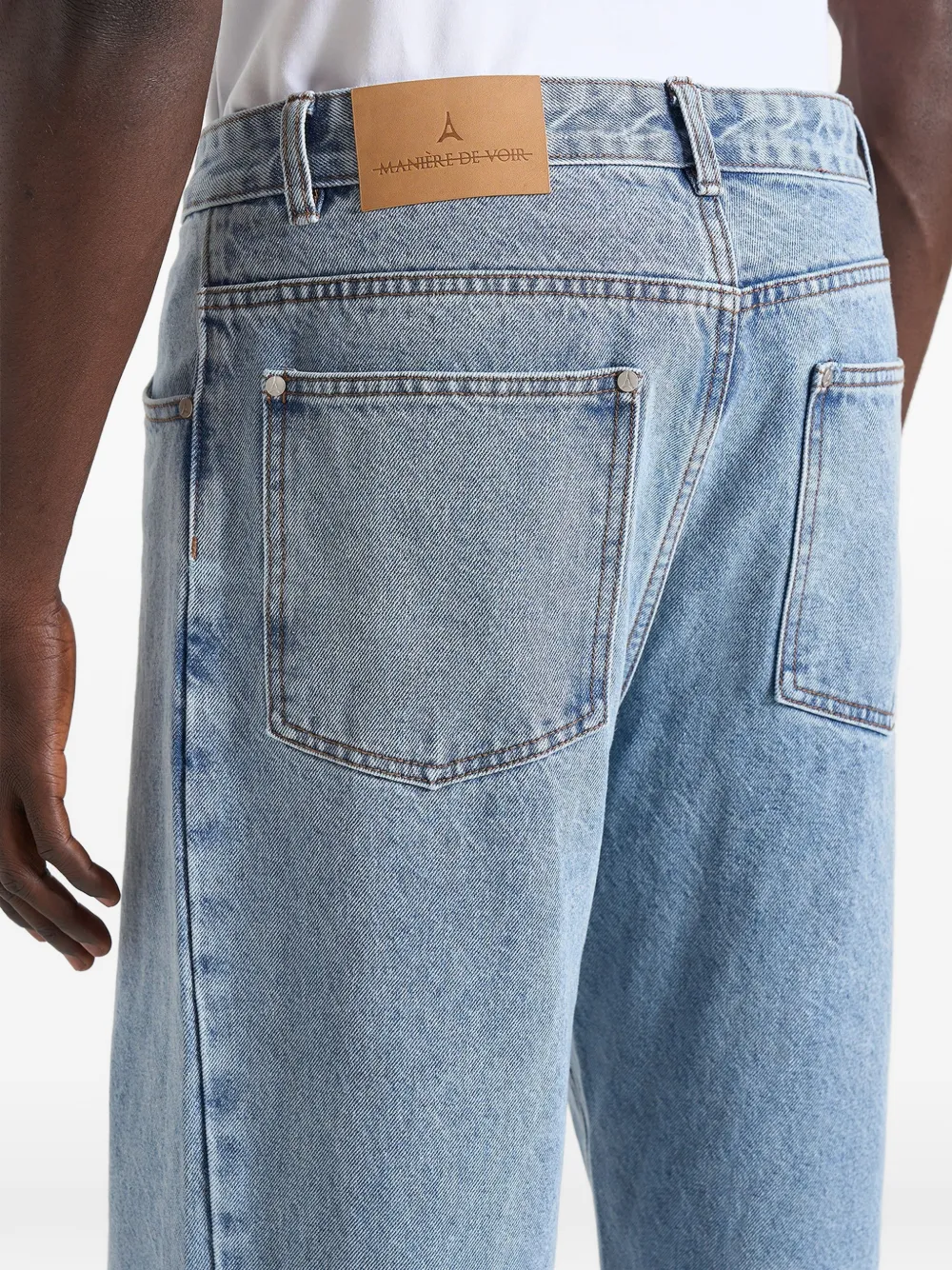 Manière De Voir DN002 relaxed-fit jeans Blauw
