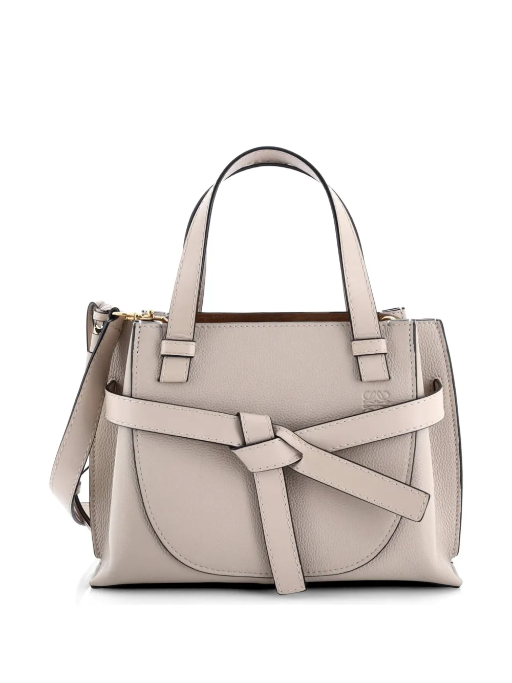 Loewe Pre-Owned Gate Tote Leather Mini satchel - Neutrals