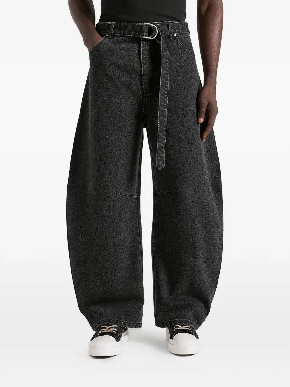 Manière De Voir Xander barrel-leg jeans - Nero