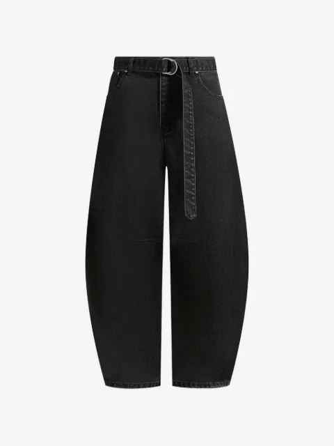 Manière De Voir Xander in black barrel-leg jeans