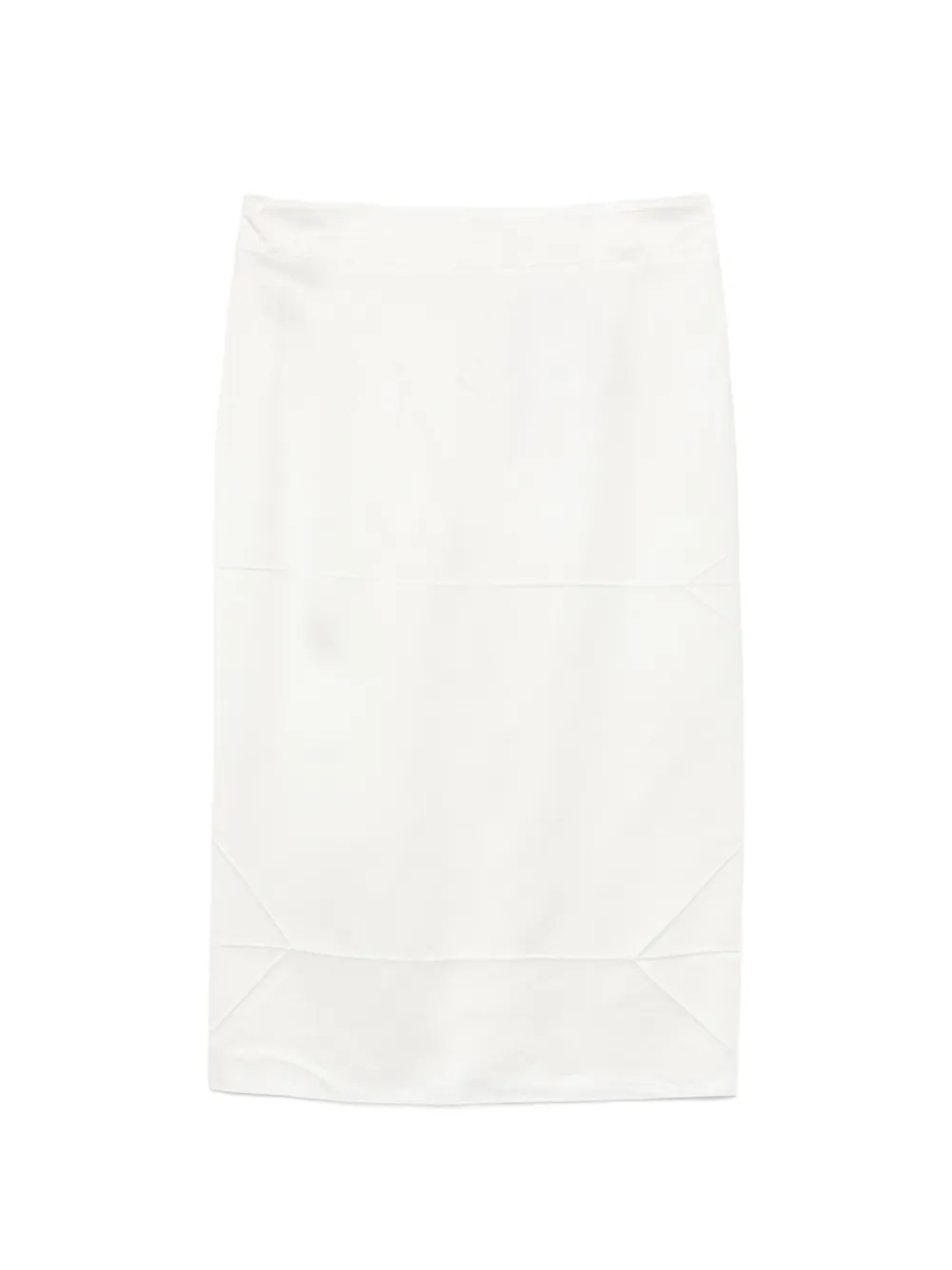 Nº21 zip-fastening midi skirt - Bianco