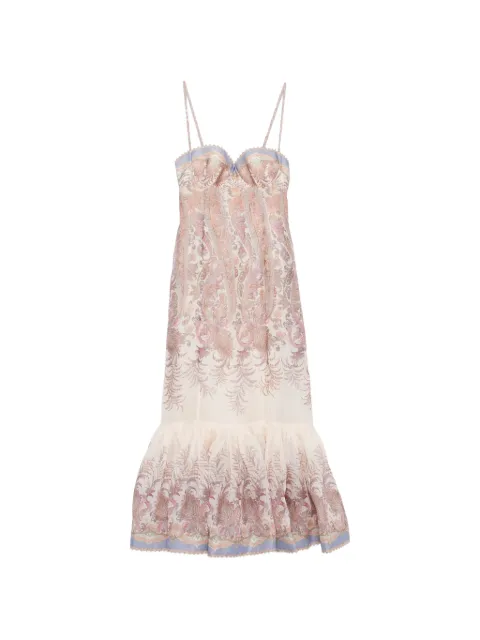 ZIMMERMANN paisley midi dress