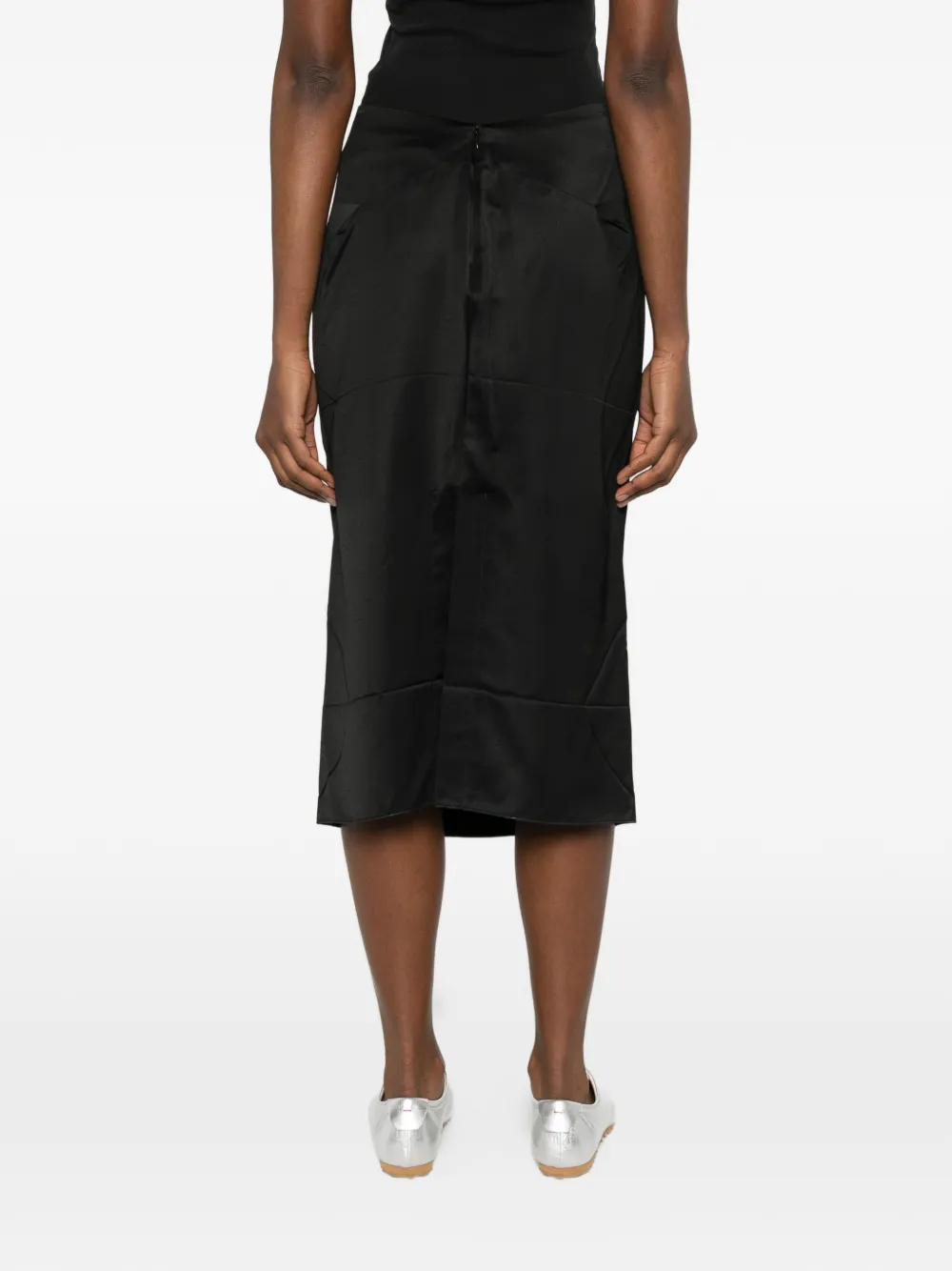 Nº21 Mini-rok met ritssluiting Zwart