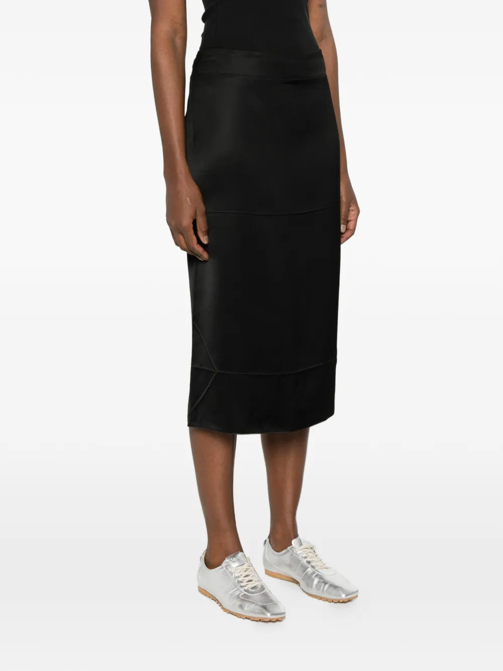 Nº21 Mini-rok met ritssluiting Zwart
