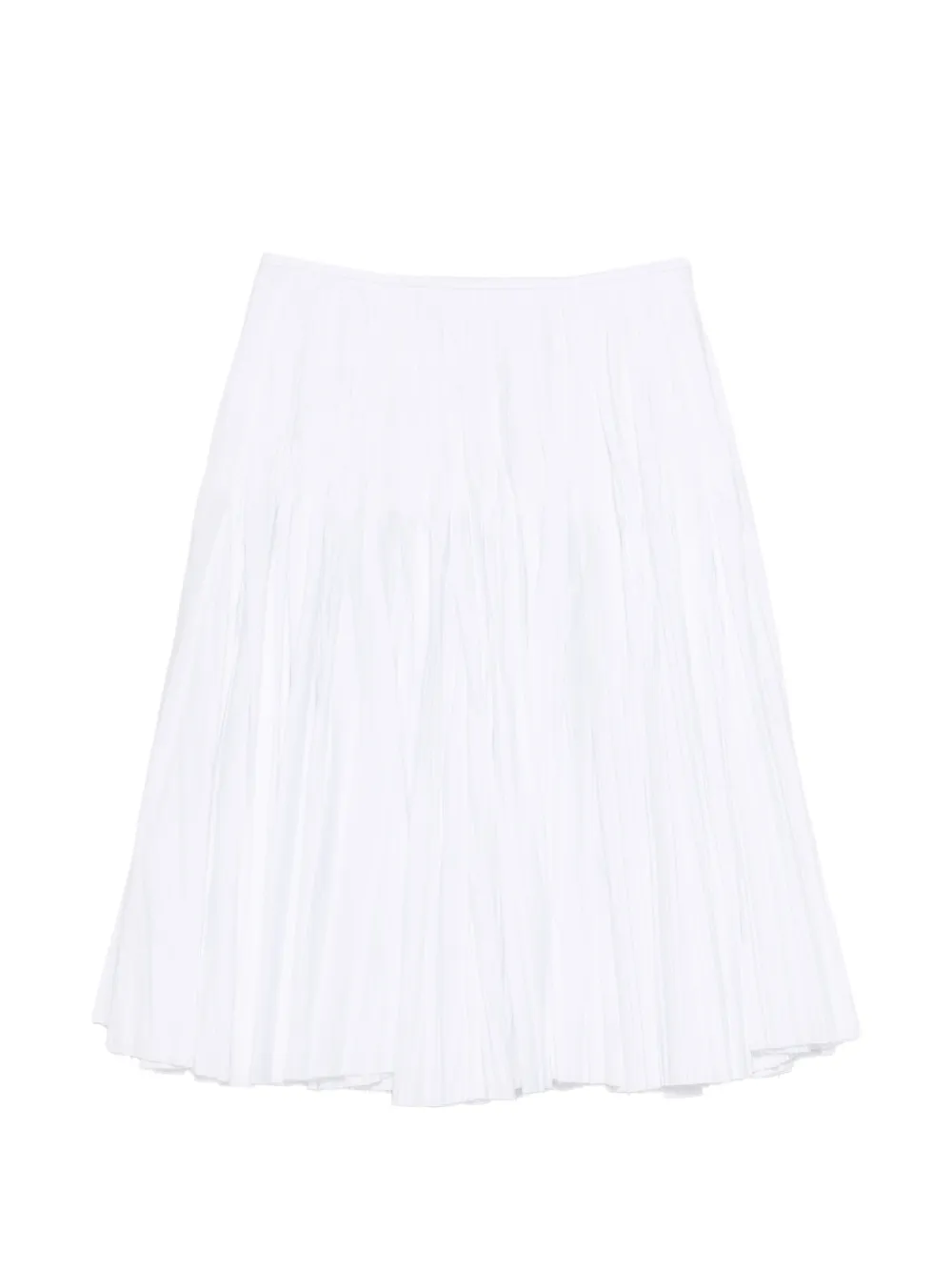Nº21 Gonna midi plissé - Bianco