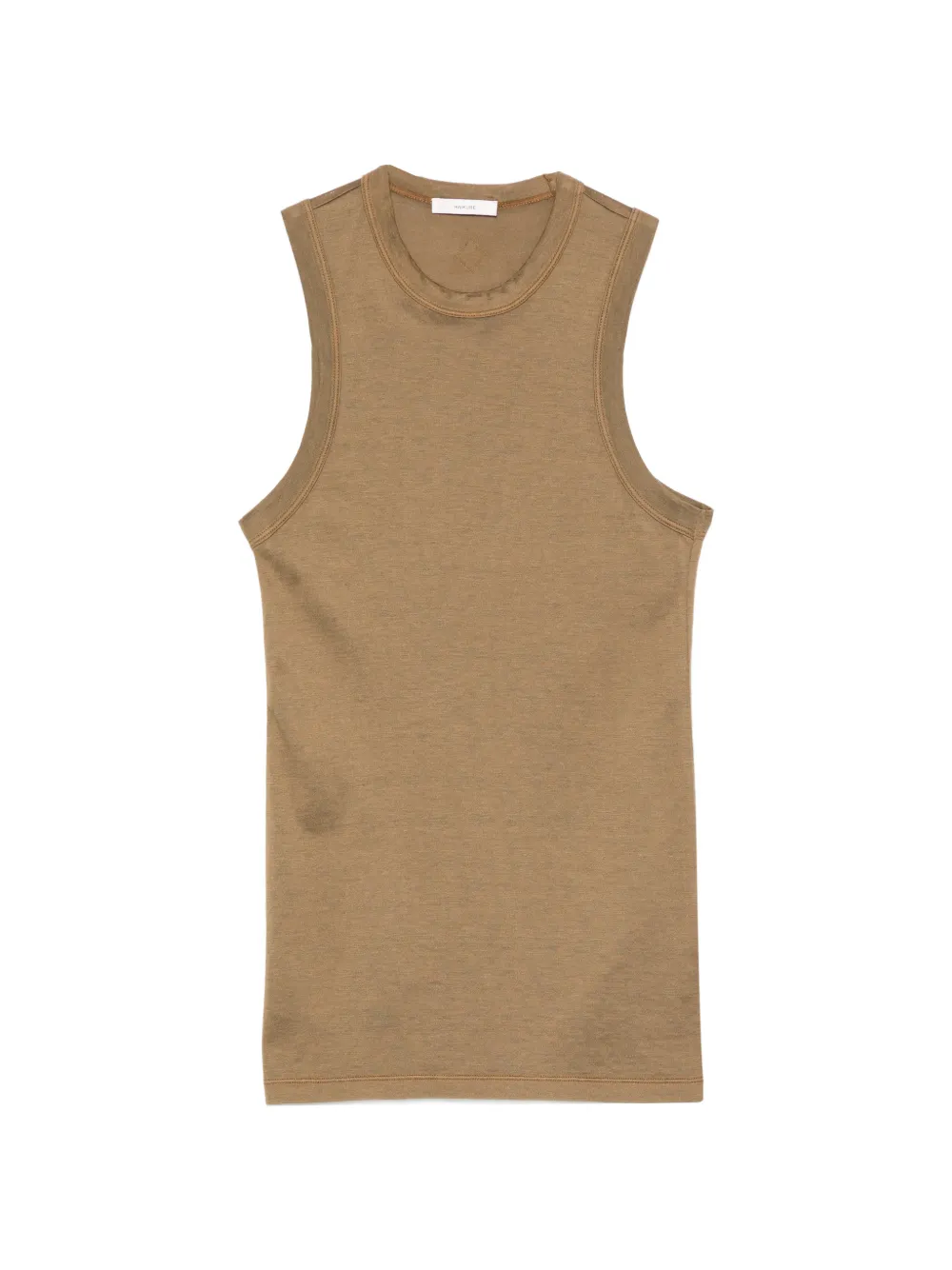 Haikure crew-neck tank top - Verde