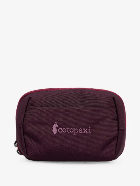 COTOPAXI cosmetiquera con cierre y logo estampado